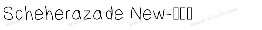 Scheherazade New字体转换
